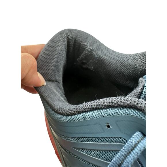 Hoka One One Bondi 7 Mens Size 12.5 Blue Grey Shoes Sneakers 1110518-RTOS main image 4
